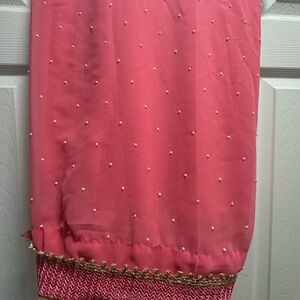 Elegant Pink Ethnic Indian Wedding Dress